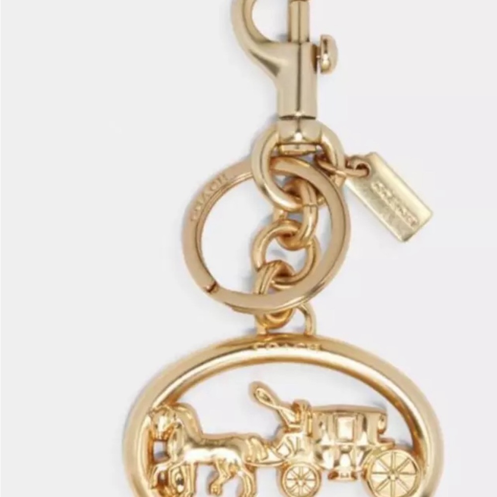 Coach keychain- carriage